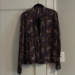 Free People Multicolor Floral Jacket